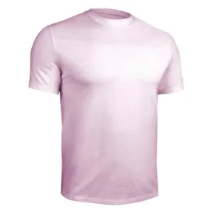 2UNDR Luxury Crew Tee - HEATHERED LIGHT PINK