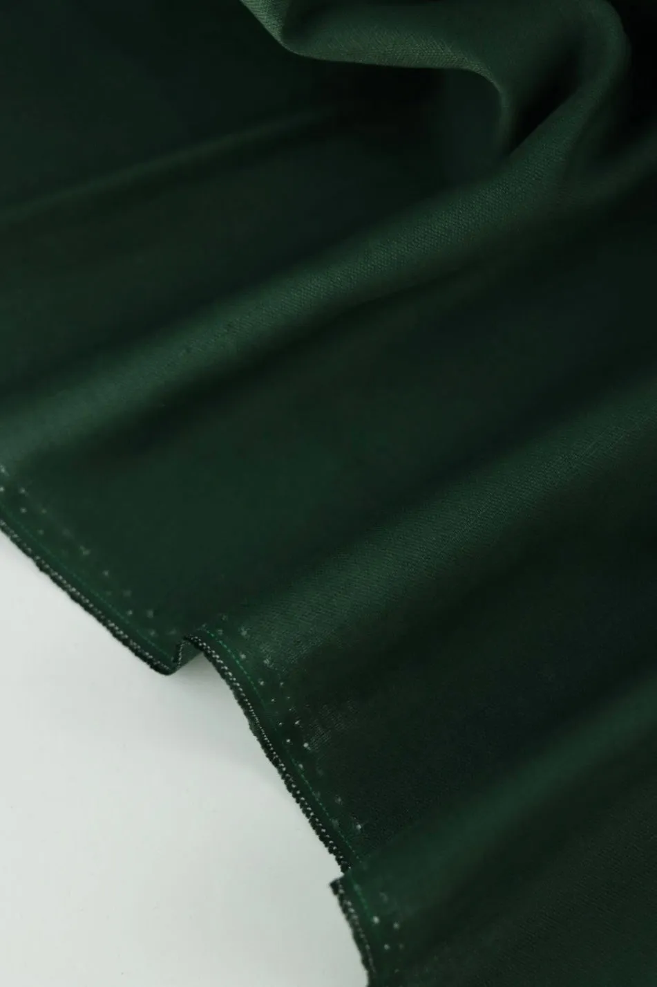2YD PRECUT; Forest Green Parkville Linen Cotton