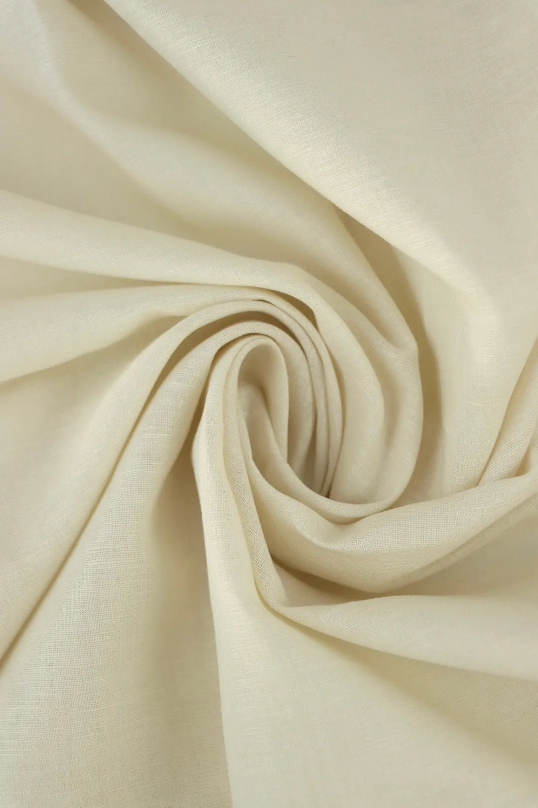 2YD PRECUT; White Chocolate Parkville Linen Cotton