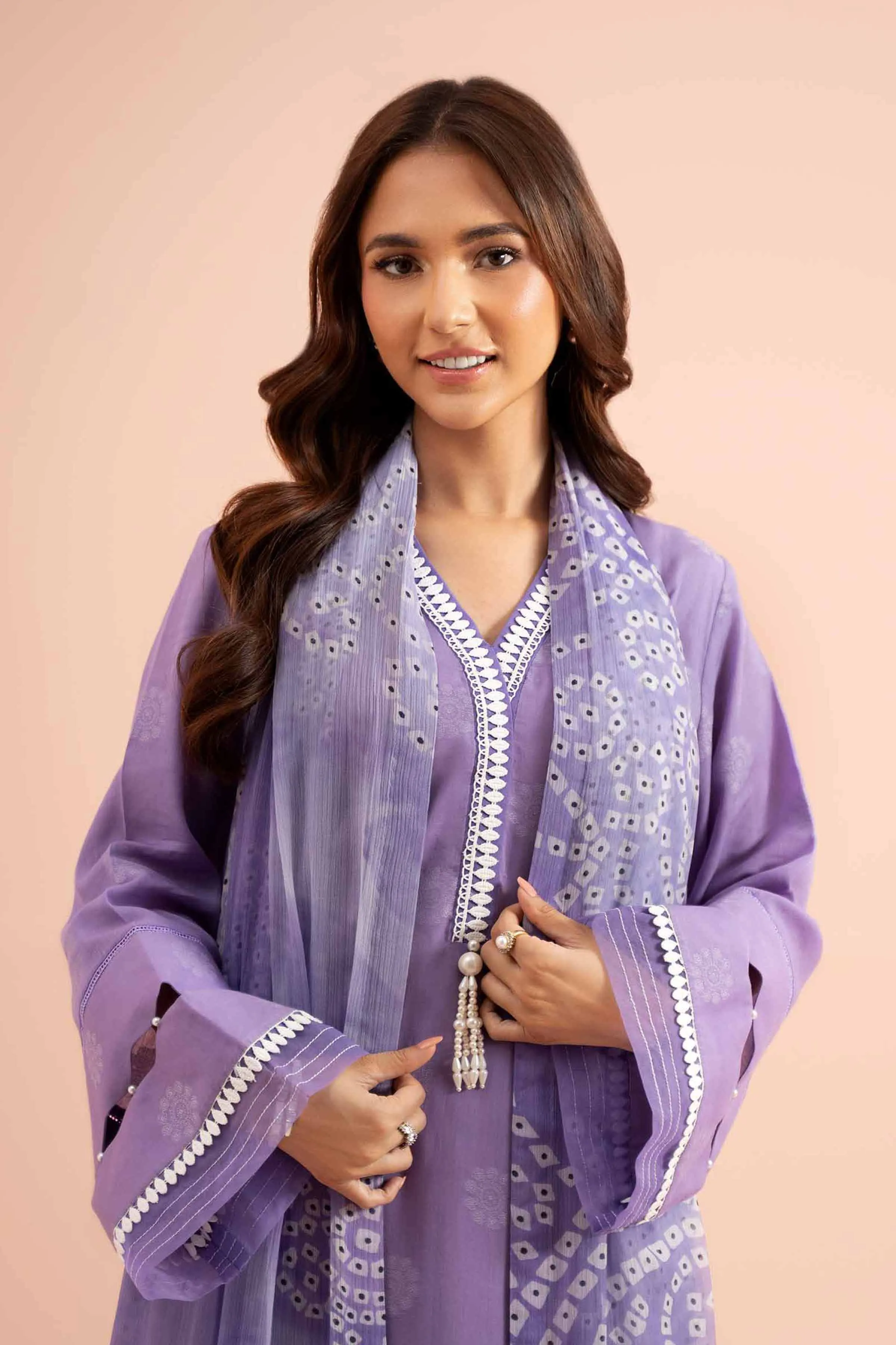 3 Piece - Jacquard Suit - 42402127