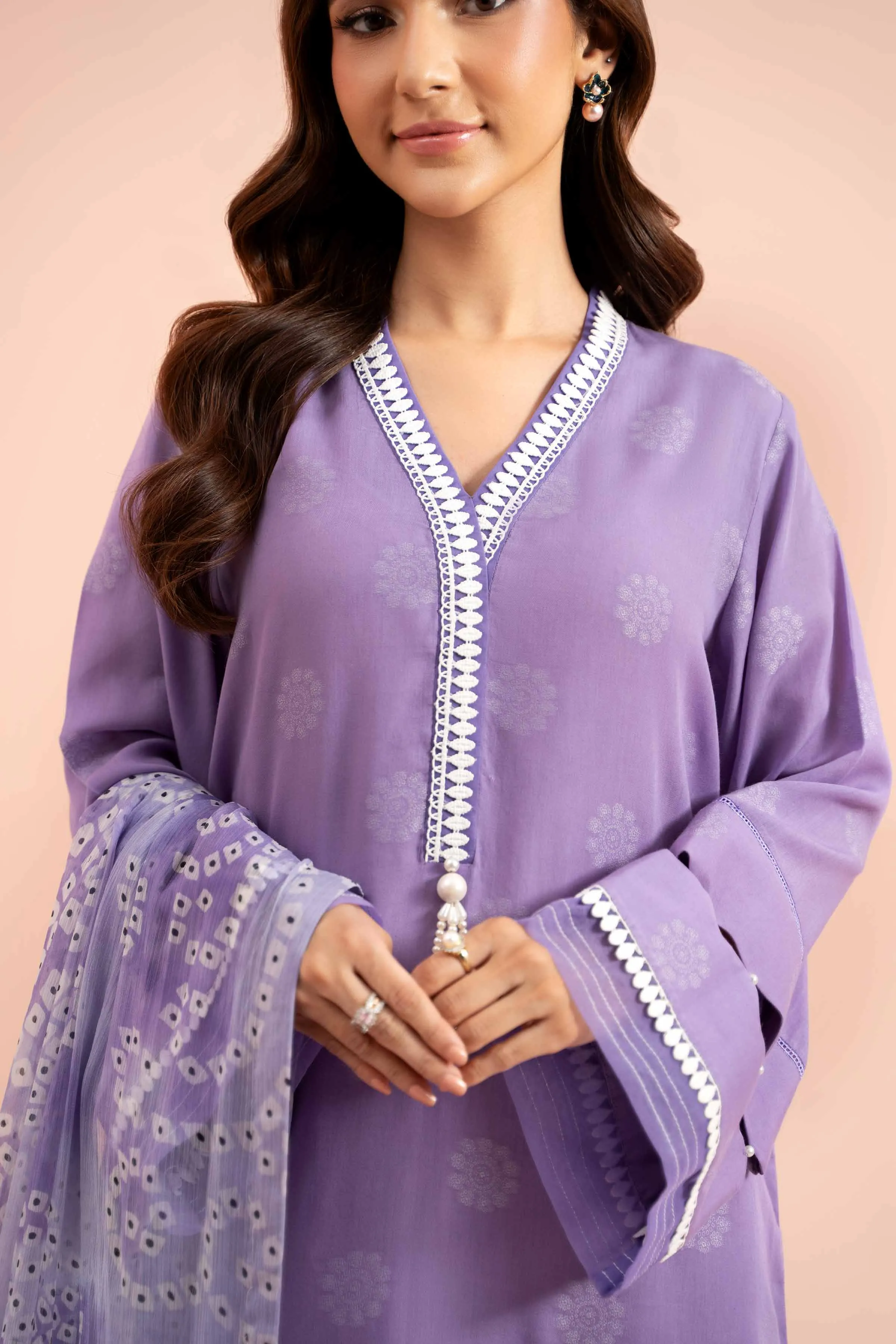 3 Piece - Jacquard Suit - 42402127