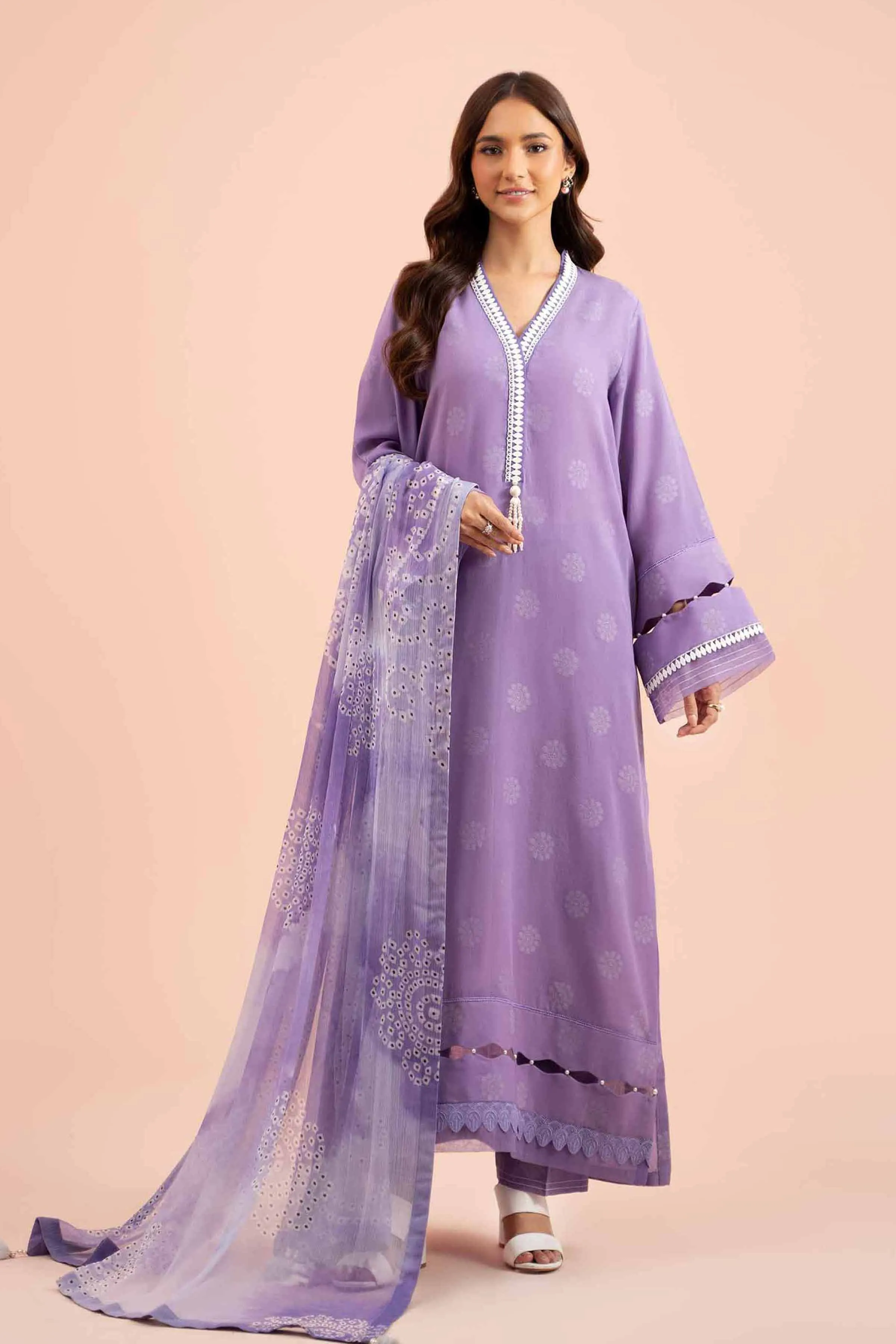 3 Piece - Jacquard Suit - 42402127