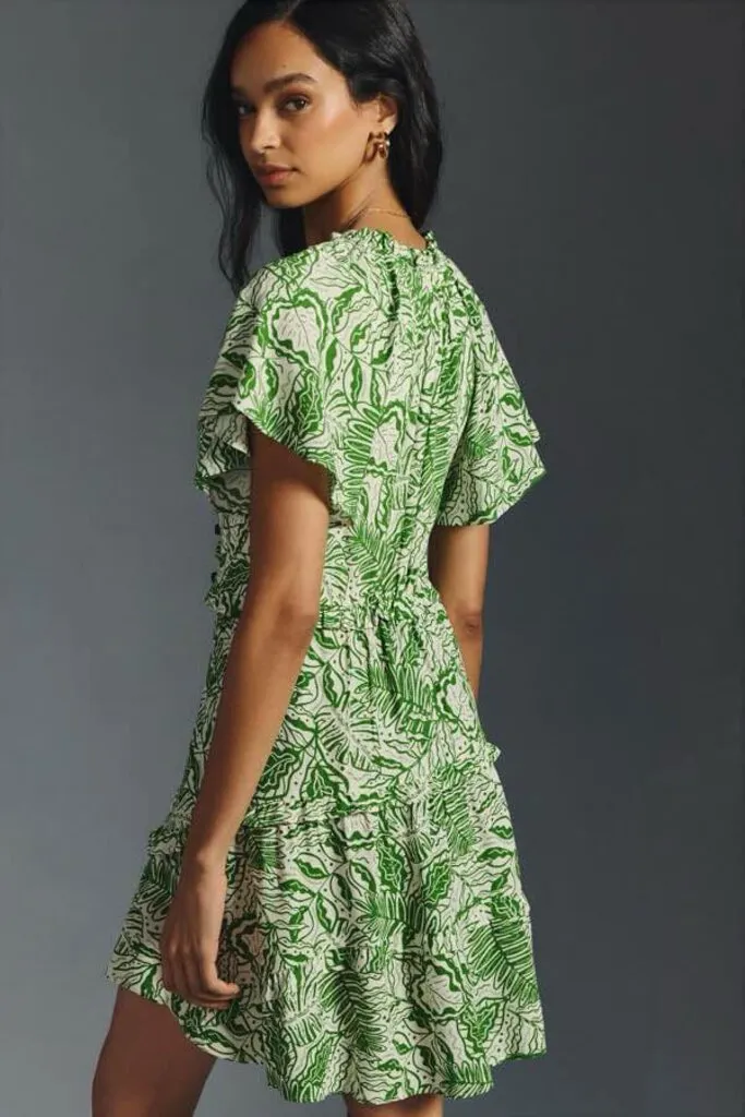 Anthropologie Robin Tiered Mini Dress - Size Small Petite
