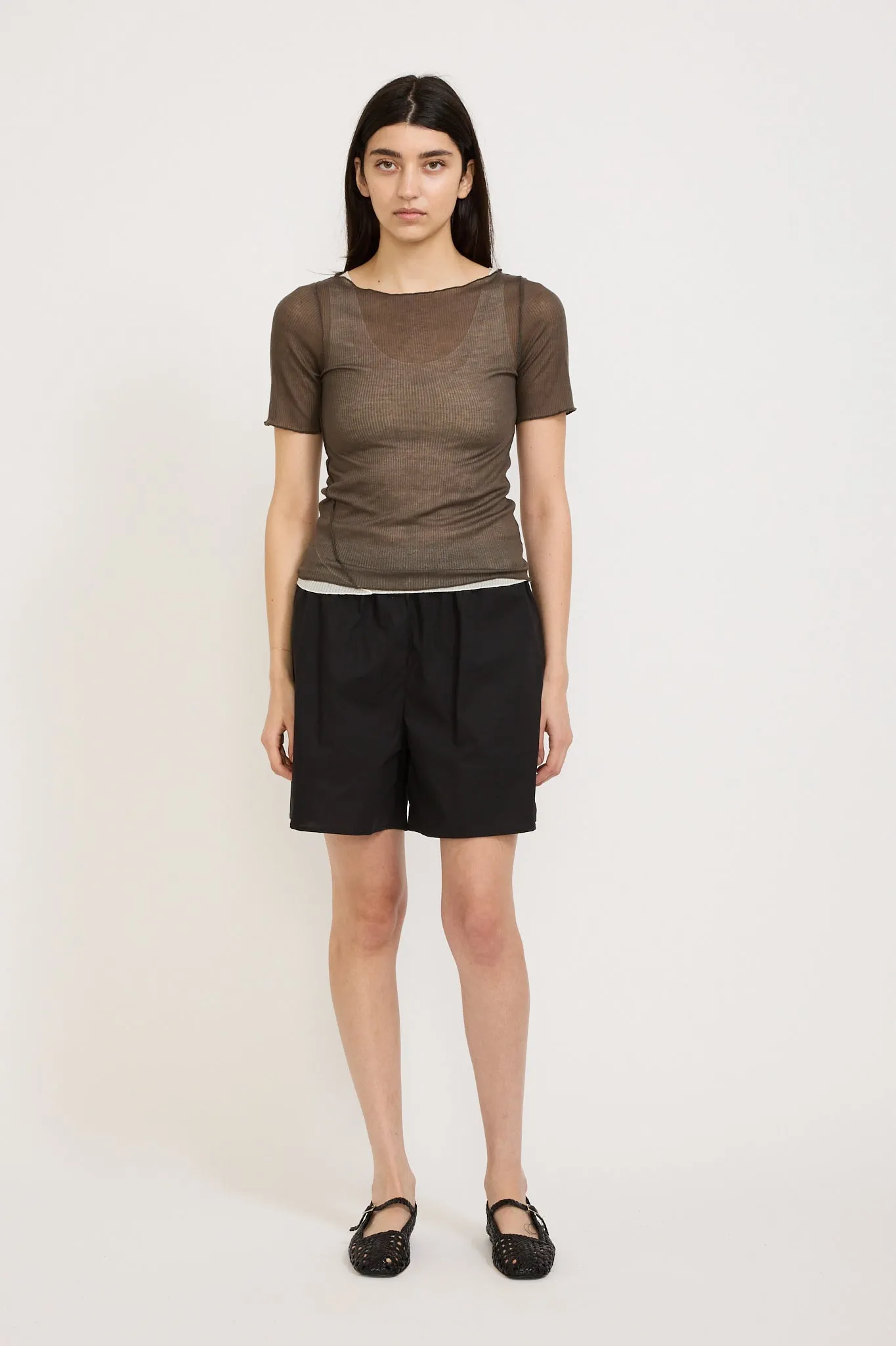 Button Short Black