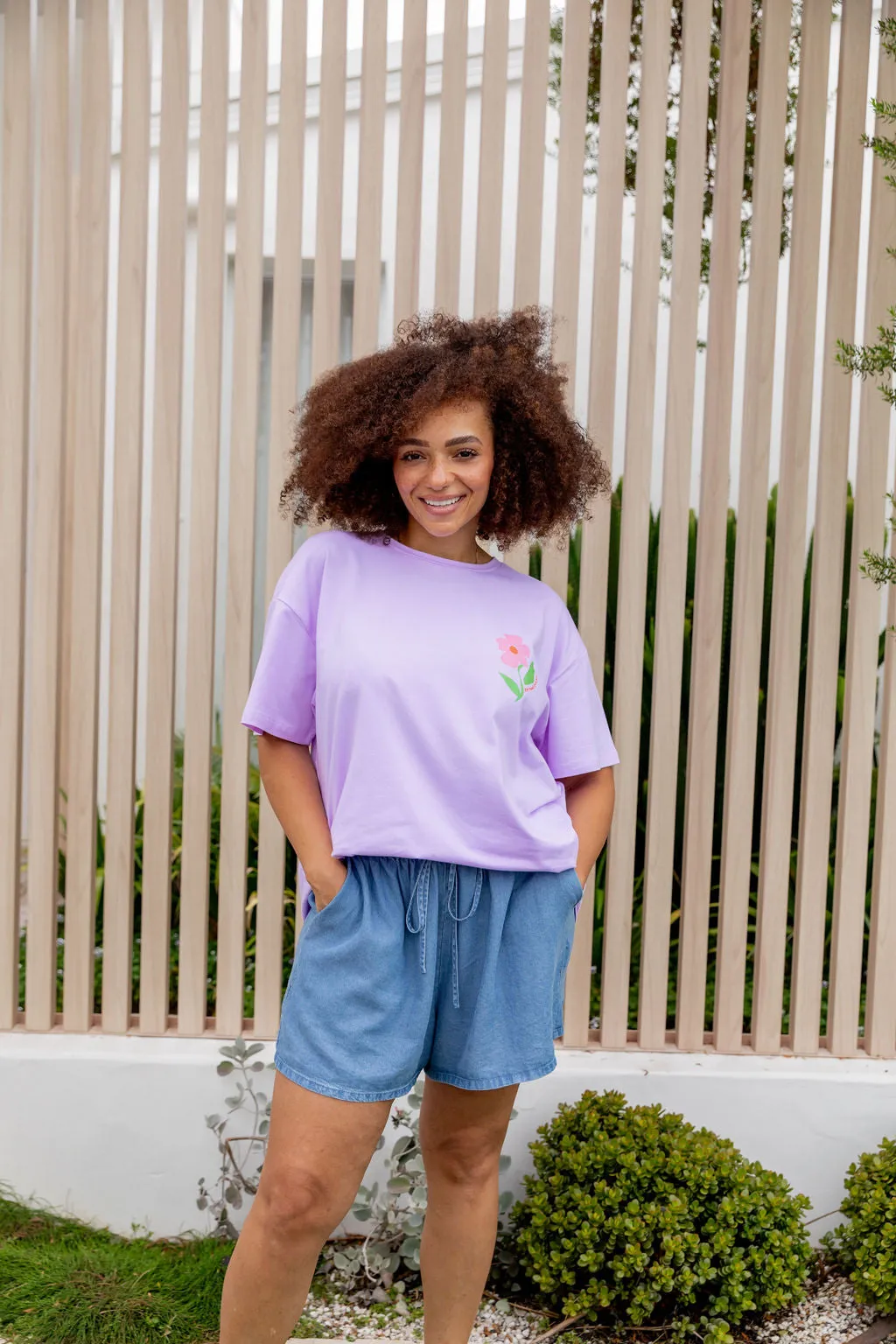 Choose Kindness Tee in Pastel Lilac