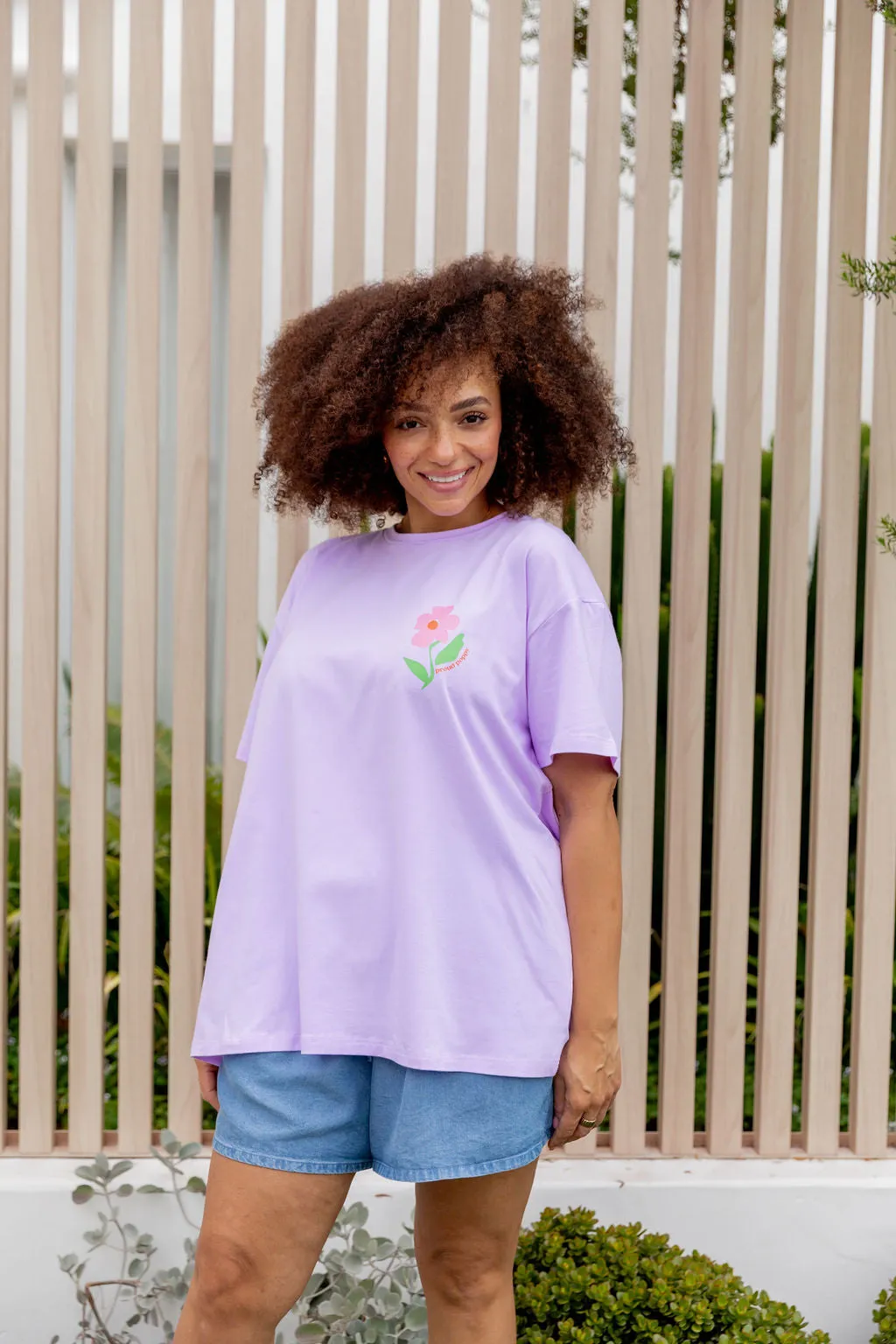Choose Kindness Tee in Pastel Lilac