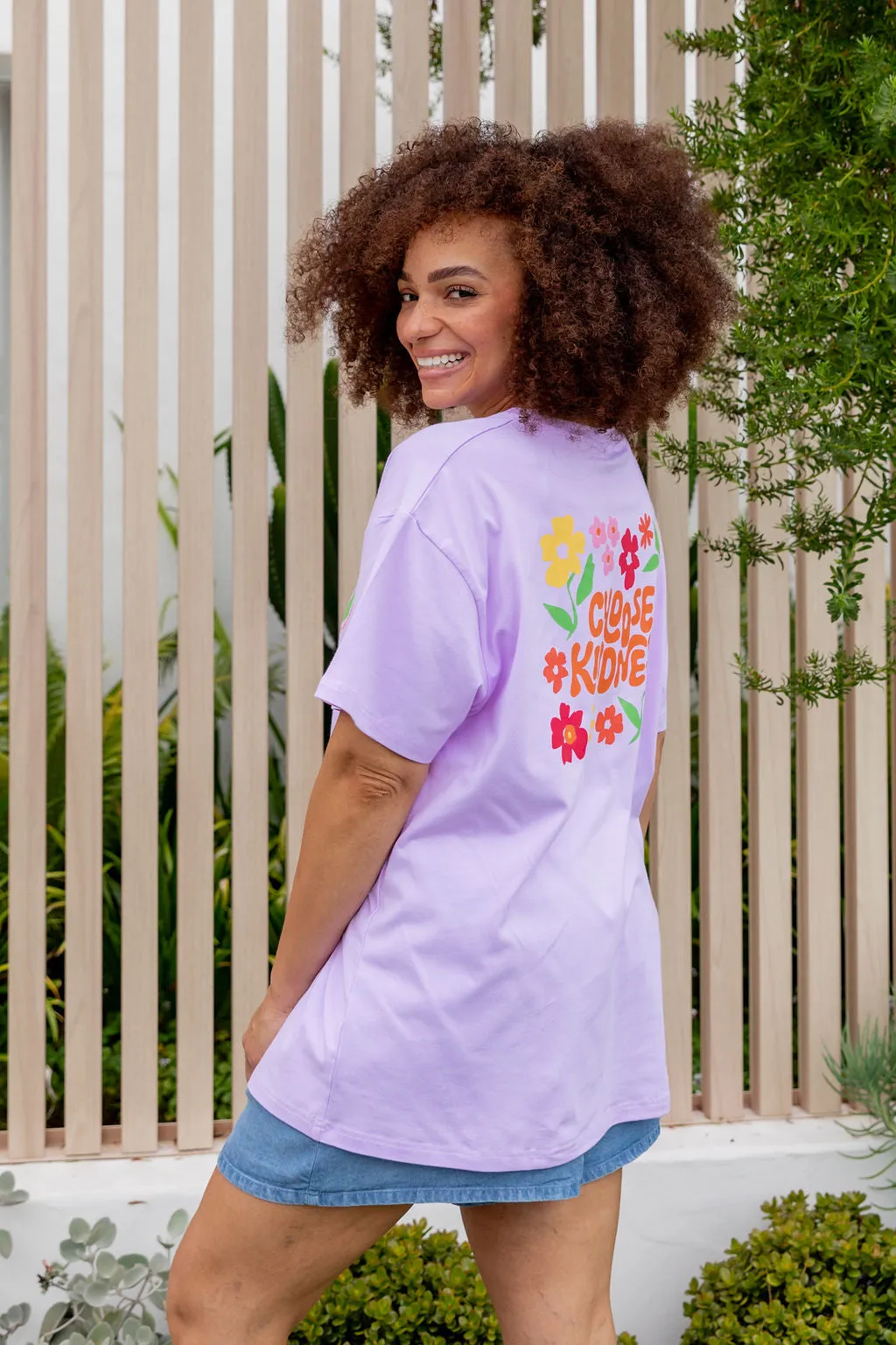 Choose Kindness Tee in Pastel Lilac