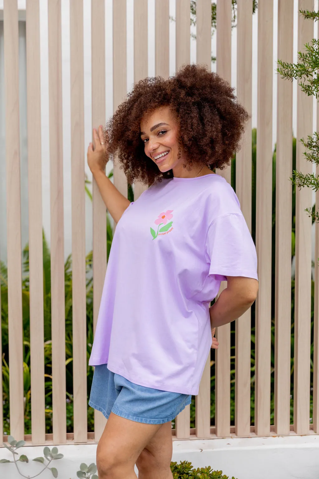 Choose Kindness Tee in Pastel Lilac