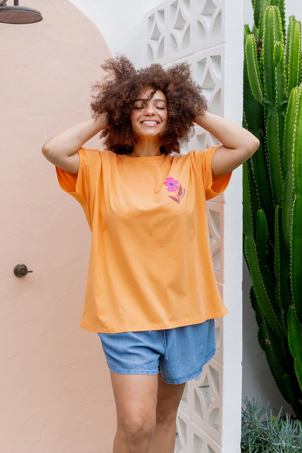 Choose Kindness Tee in Peach