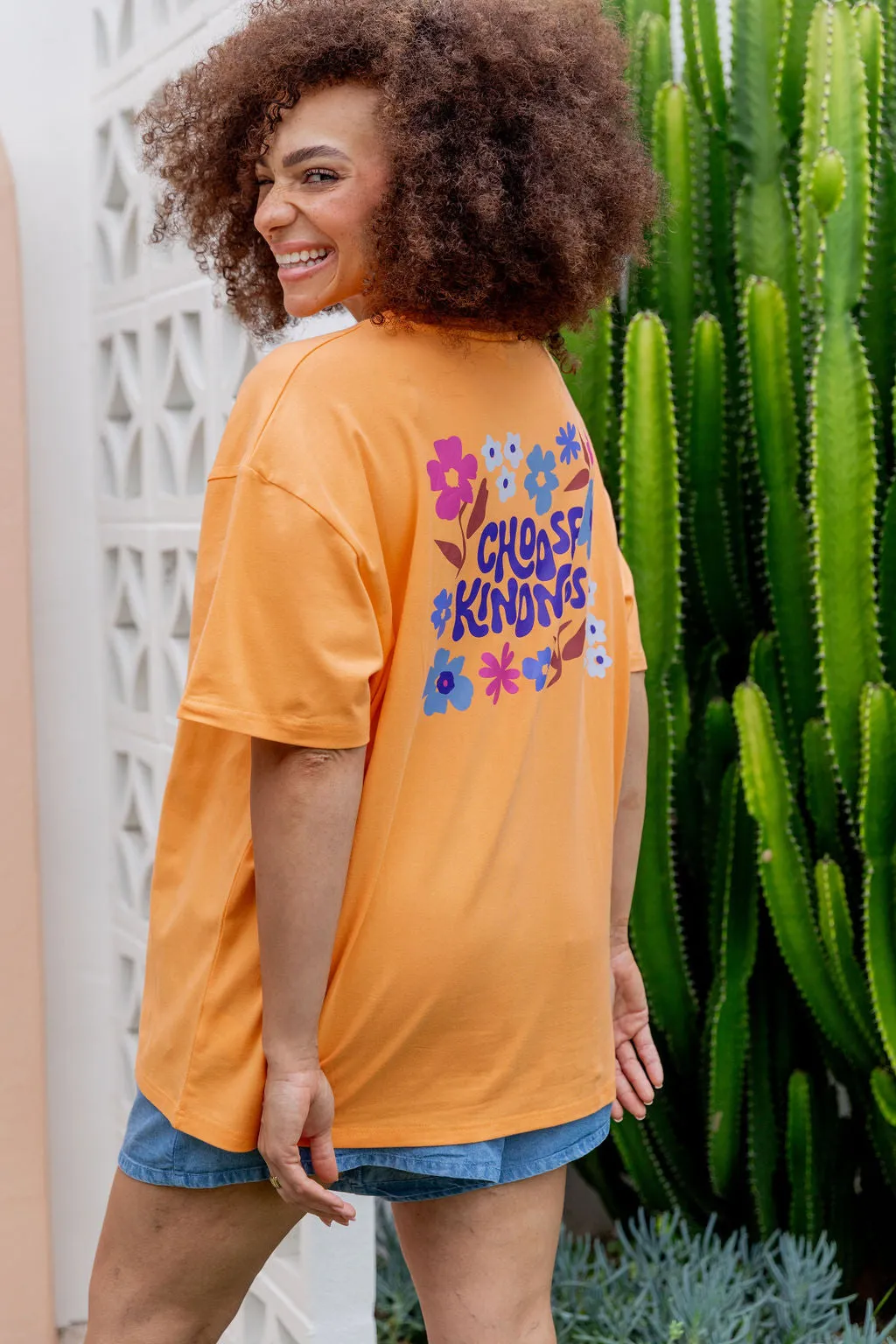 Choose Kindness Tee in Peach