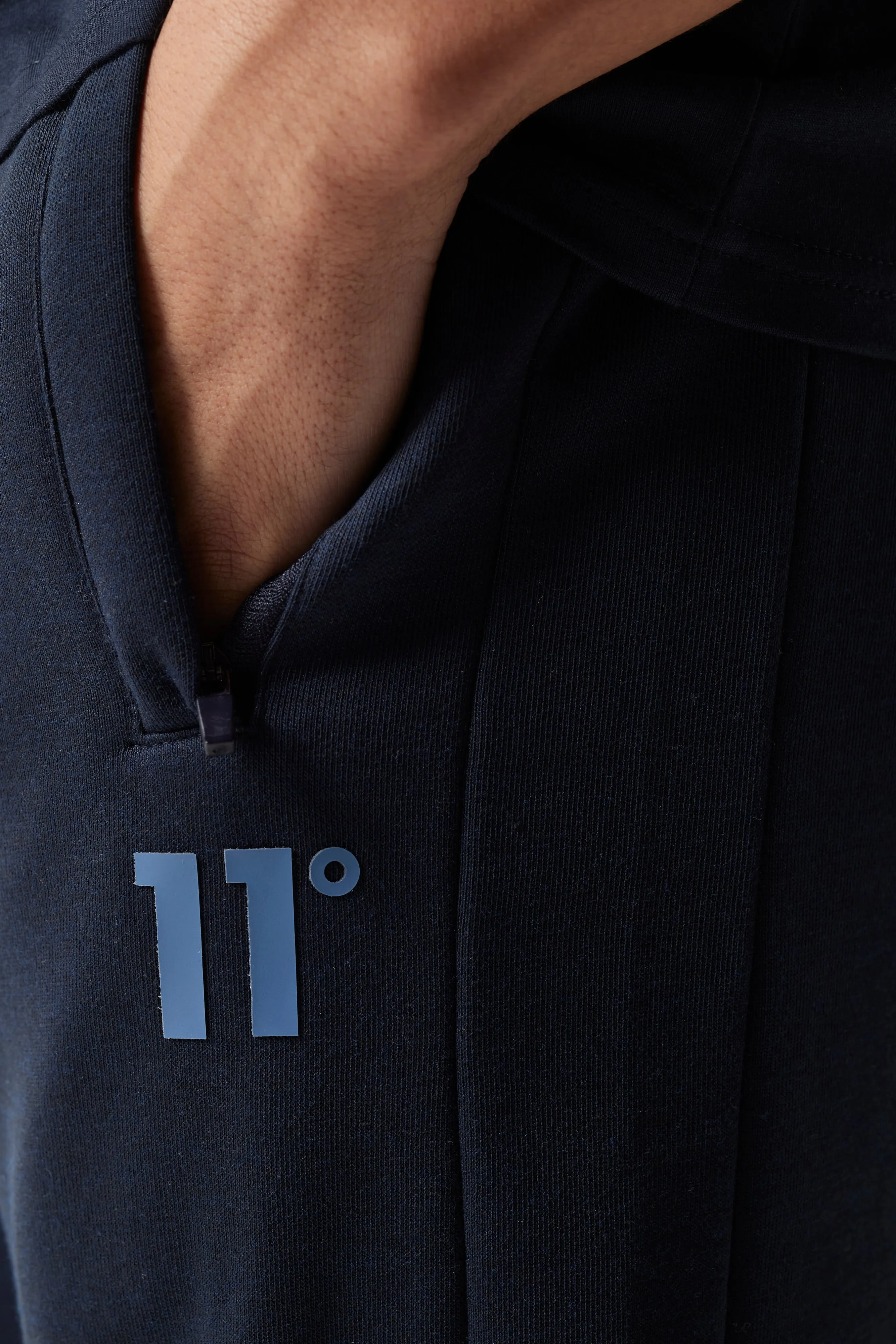 Colour Block Slim Fit Joggers - Navy / Elemental Blue