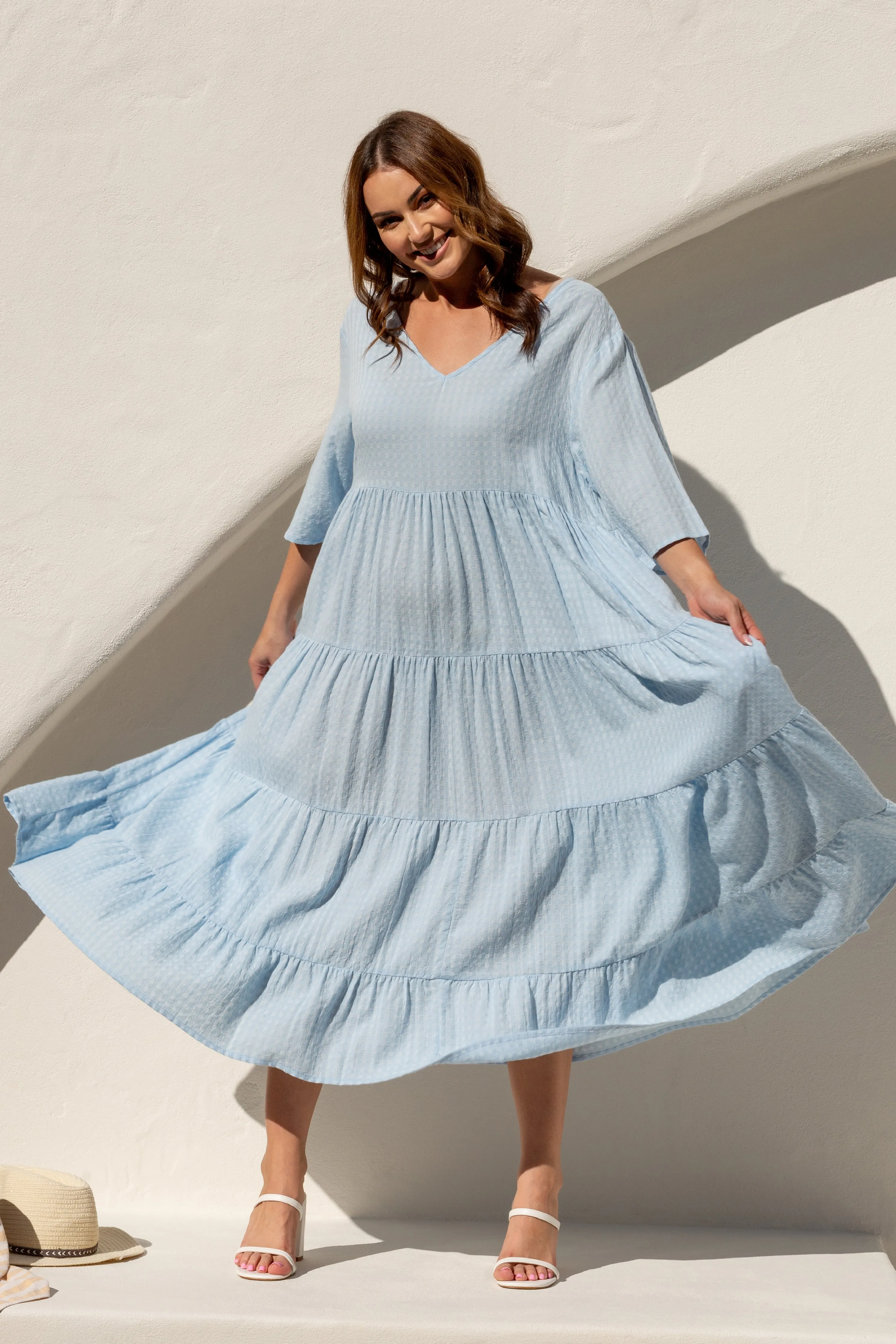 FINAL SALE Ruffle Dress in Fleur