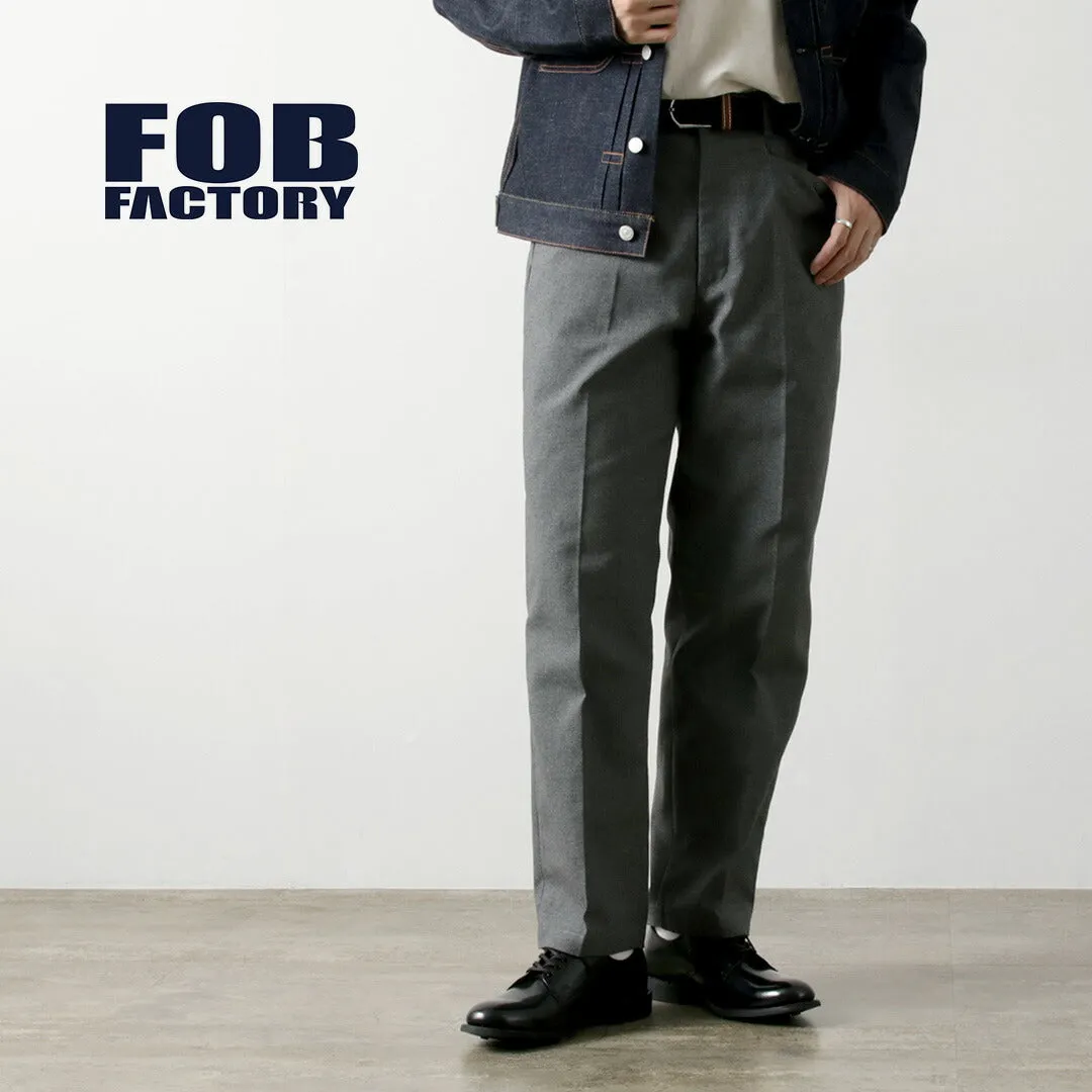 FOB FACTORY / F0538 STA-PREST wide pants