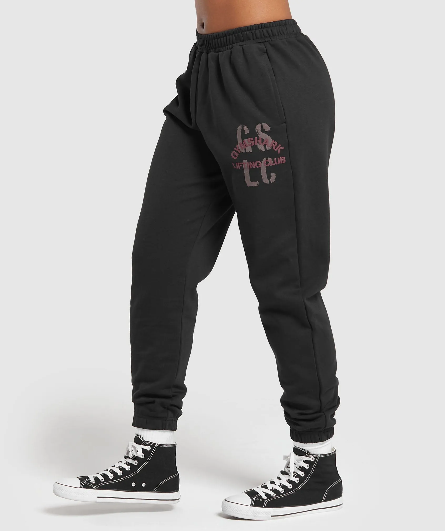 Gymshark Built Graphic Joggers - Black