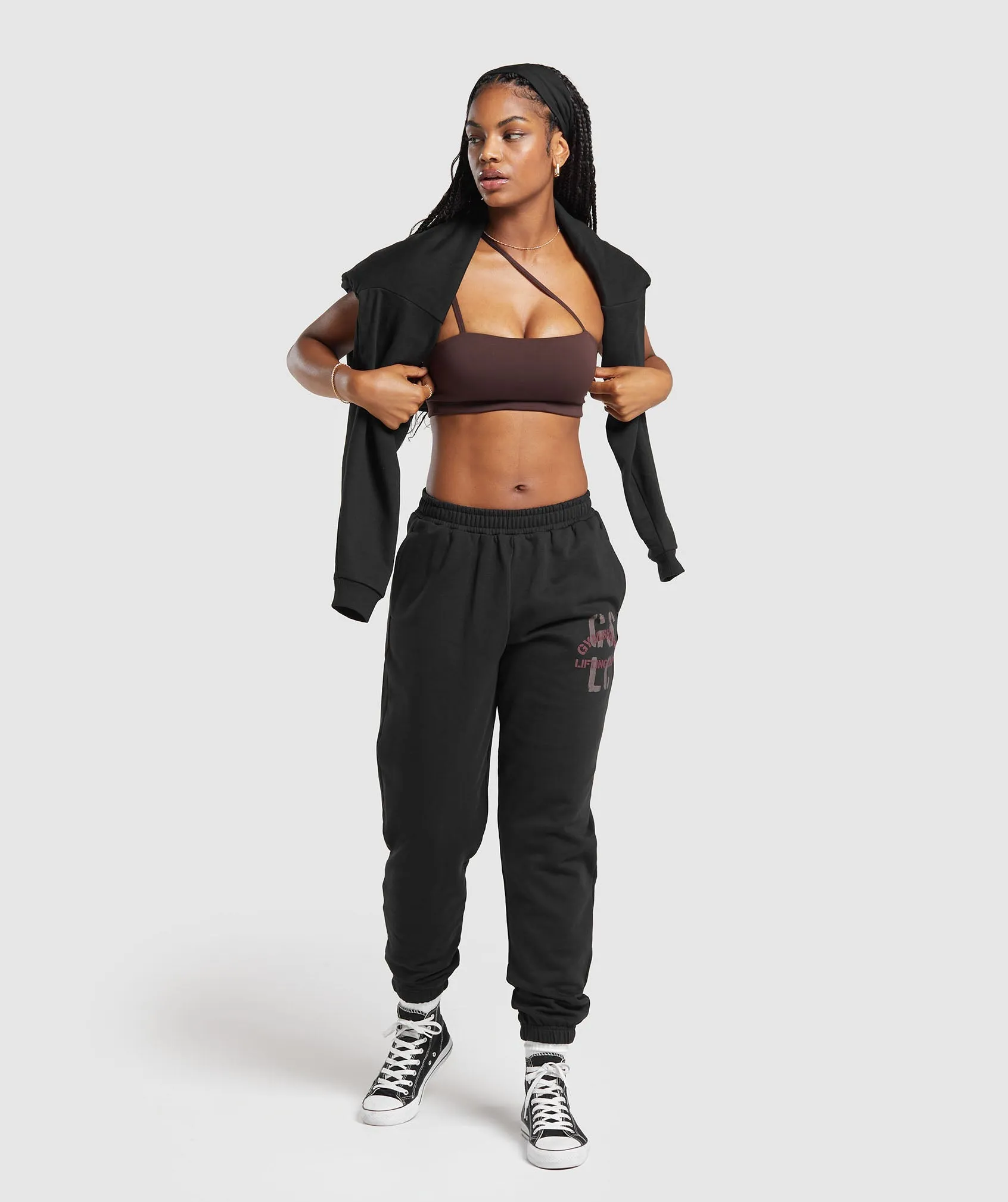 Gymshark Built Graphic Joggers - Black