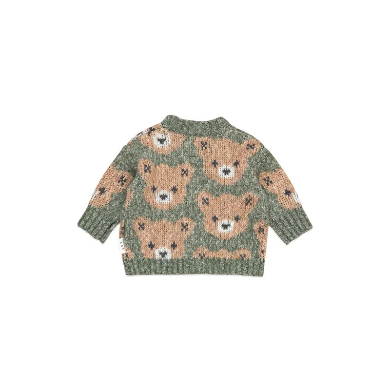 Huxbaby Light Spruce Huxbear Boxy Cardi
