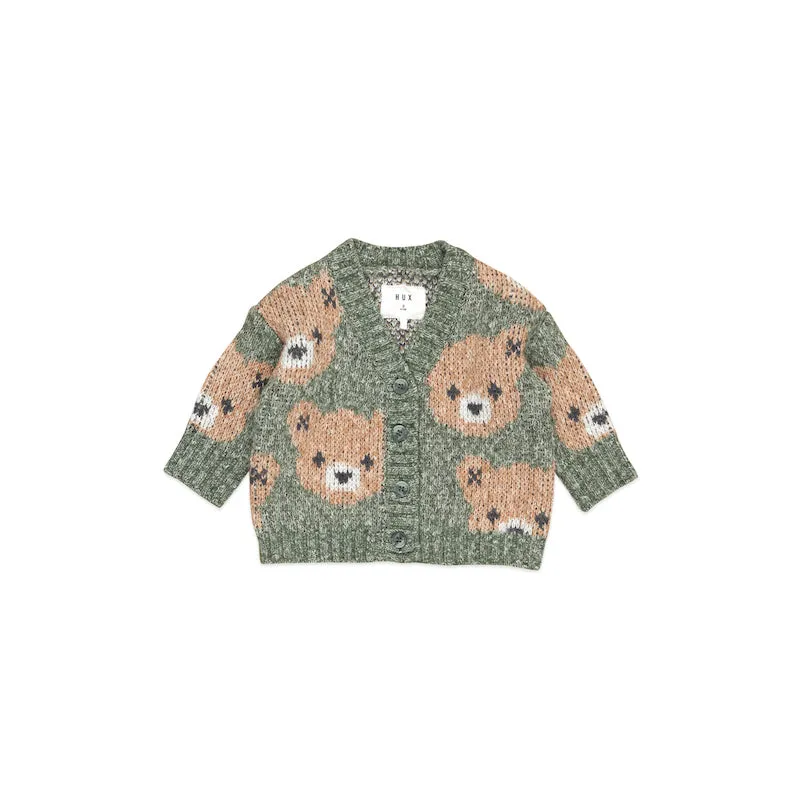 Huxbaby Light Spruce Huxbear Boxy Cardi