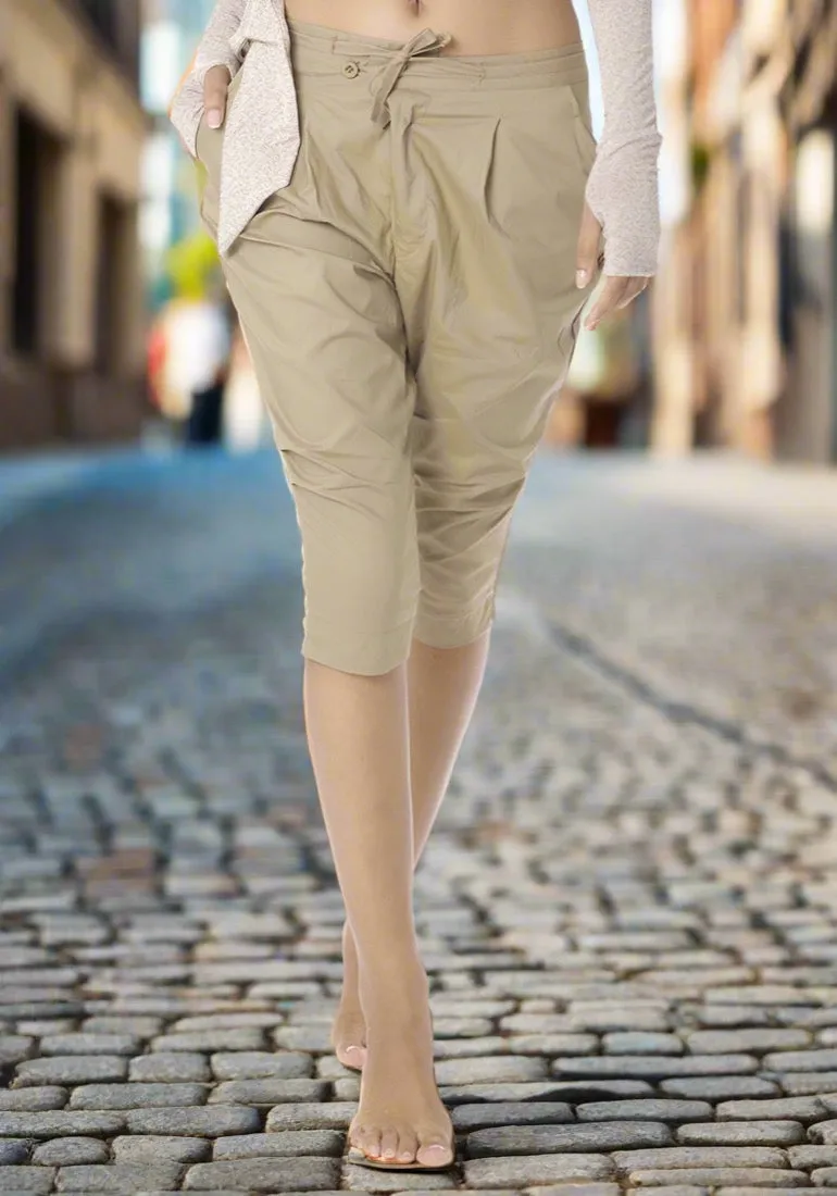 Organic Cotton Poplin Travel Culottes