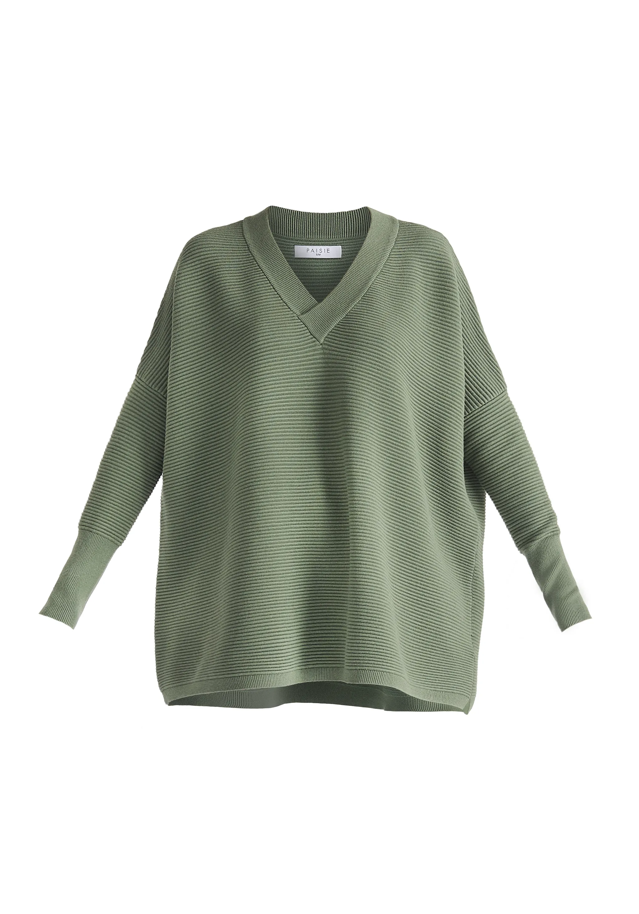 Paisie V-Neck Ribbed Jumper