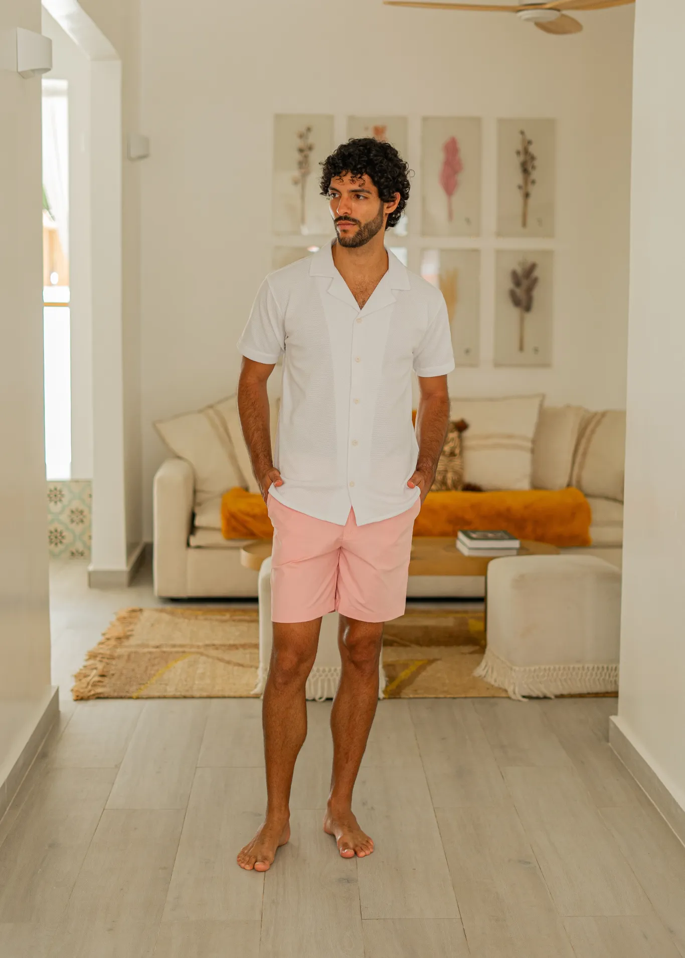 PINK CHINO SHORTS