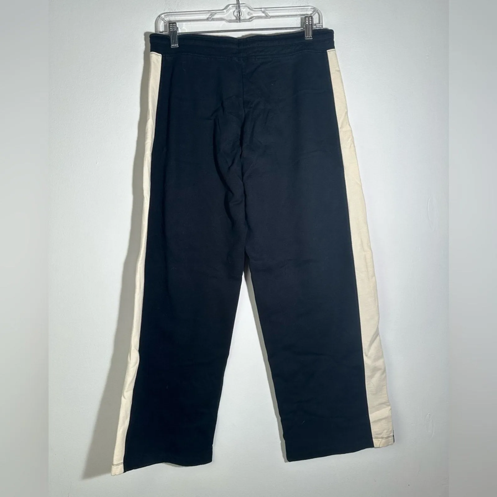 Ralph Lauren Joggers Black Pants with White Stripes