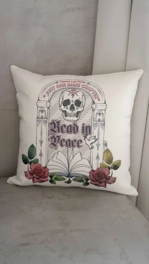 Read in Peace - Decorative Throw Pillow