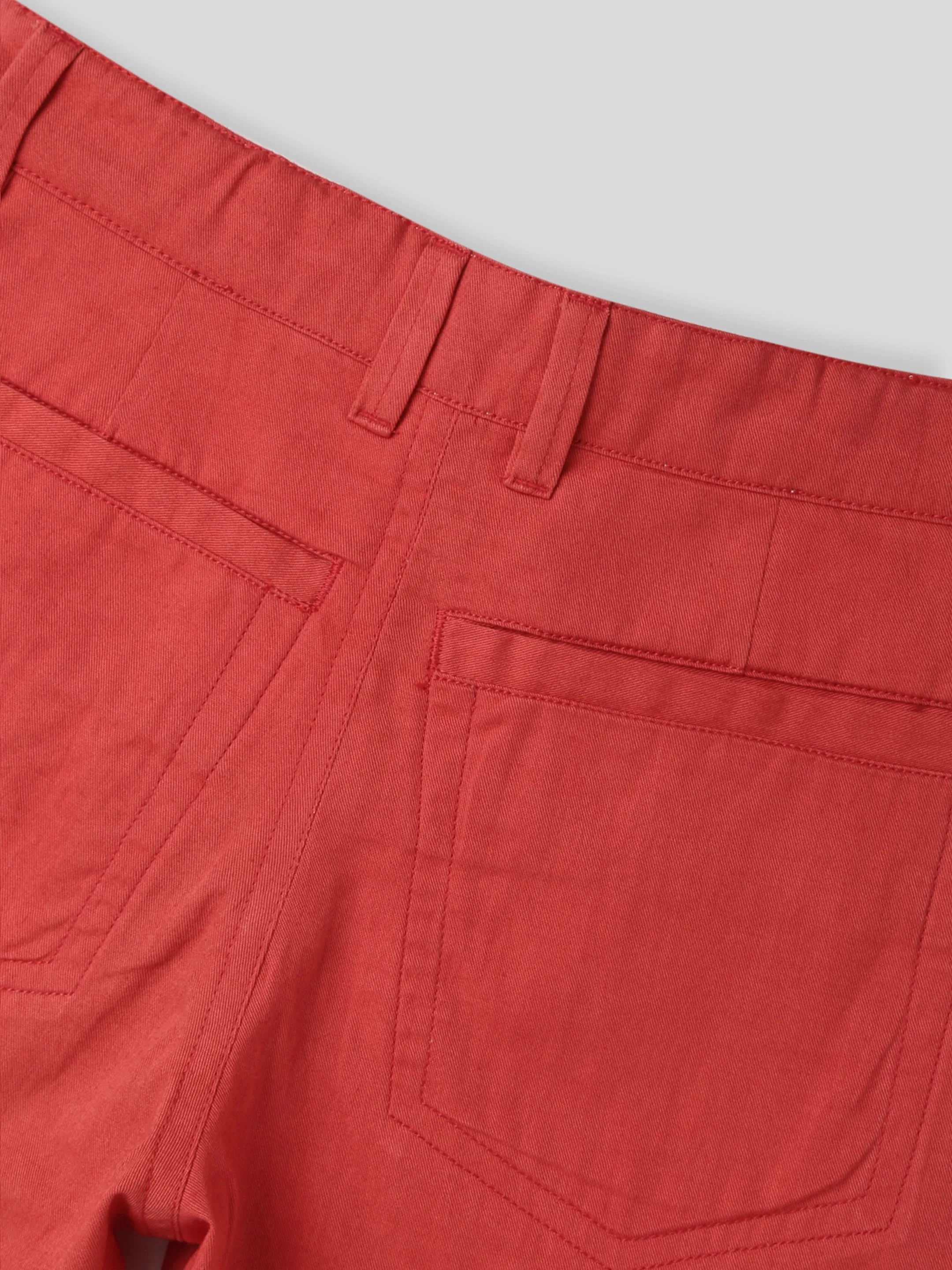 Red Chino Shorts