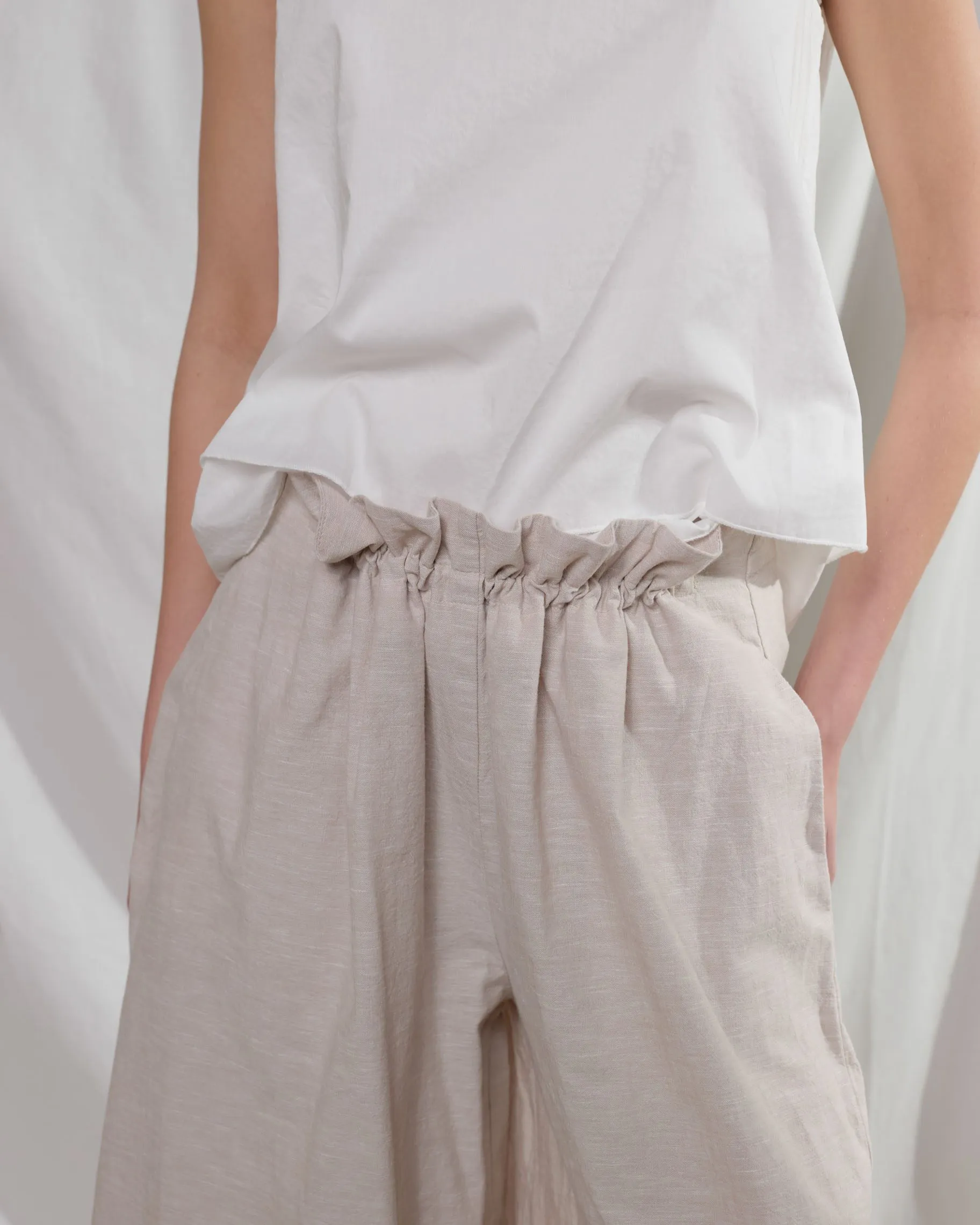 rialto48 Wide Leg Stretch Trousers in Raspberry