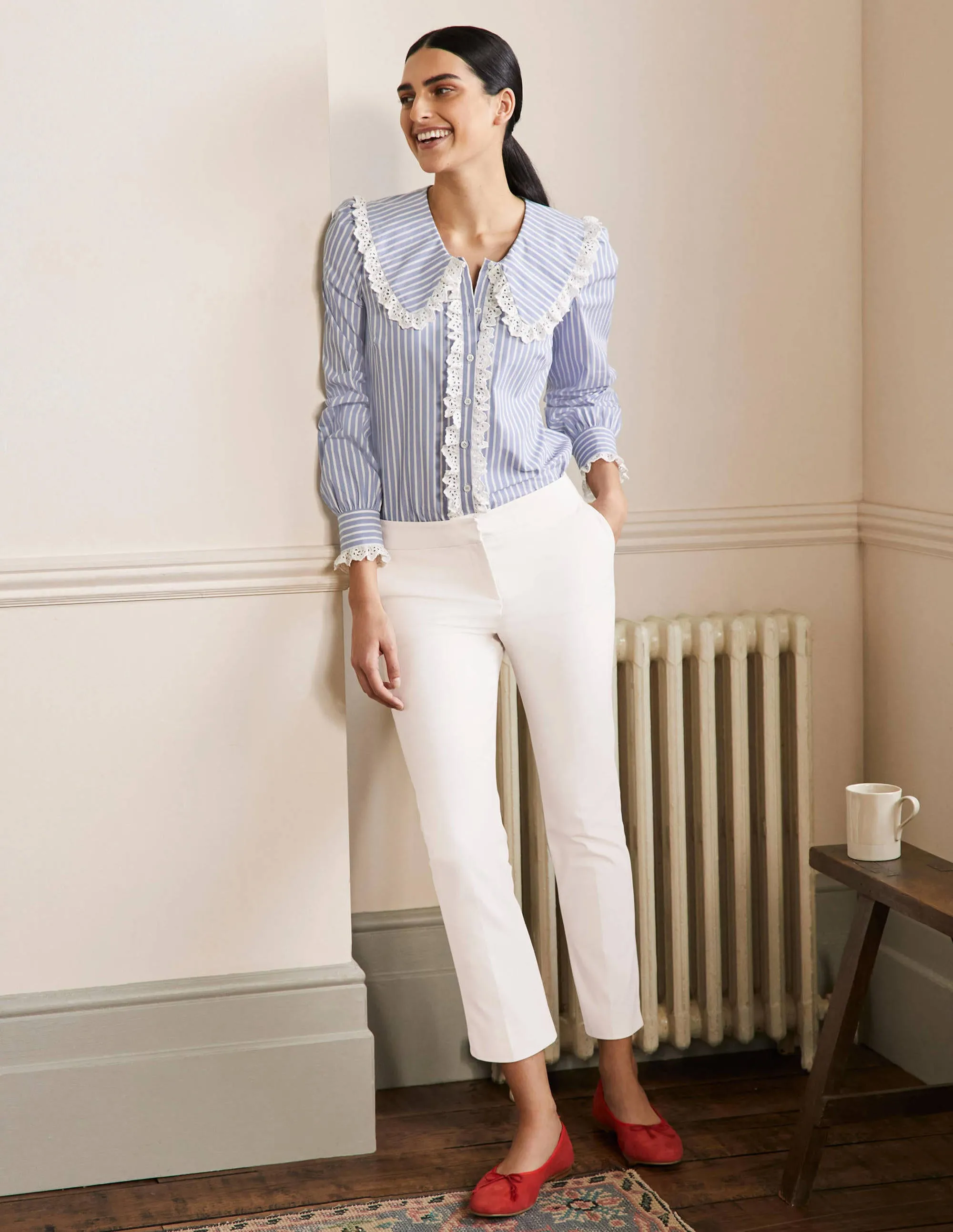 Richmond 7/8 Trouser-Ivory