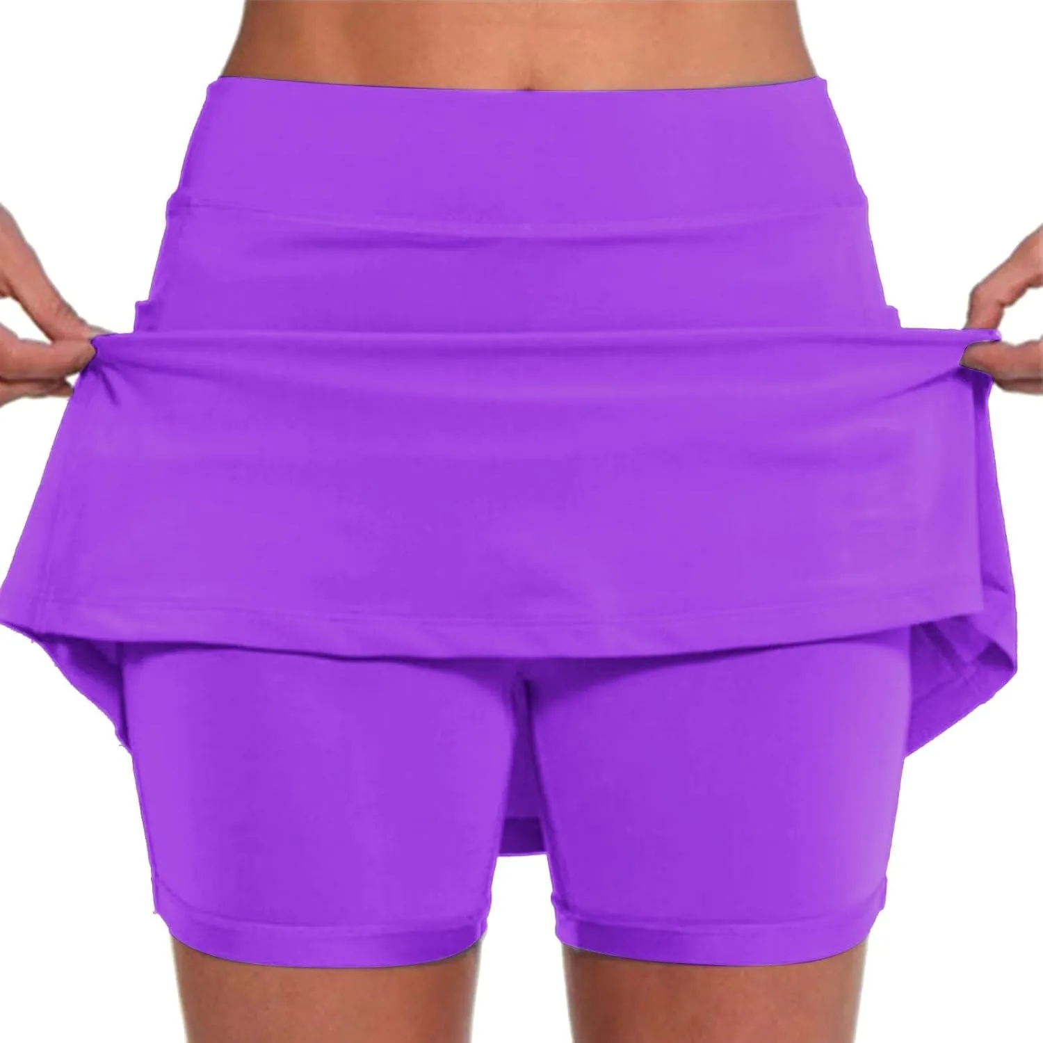 SHAOBGE Women Shorts Elastic Yoga Culottes Solid Color Athletic Pants Lightweight High Waist Skinny Floral Print Joggers 2025