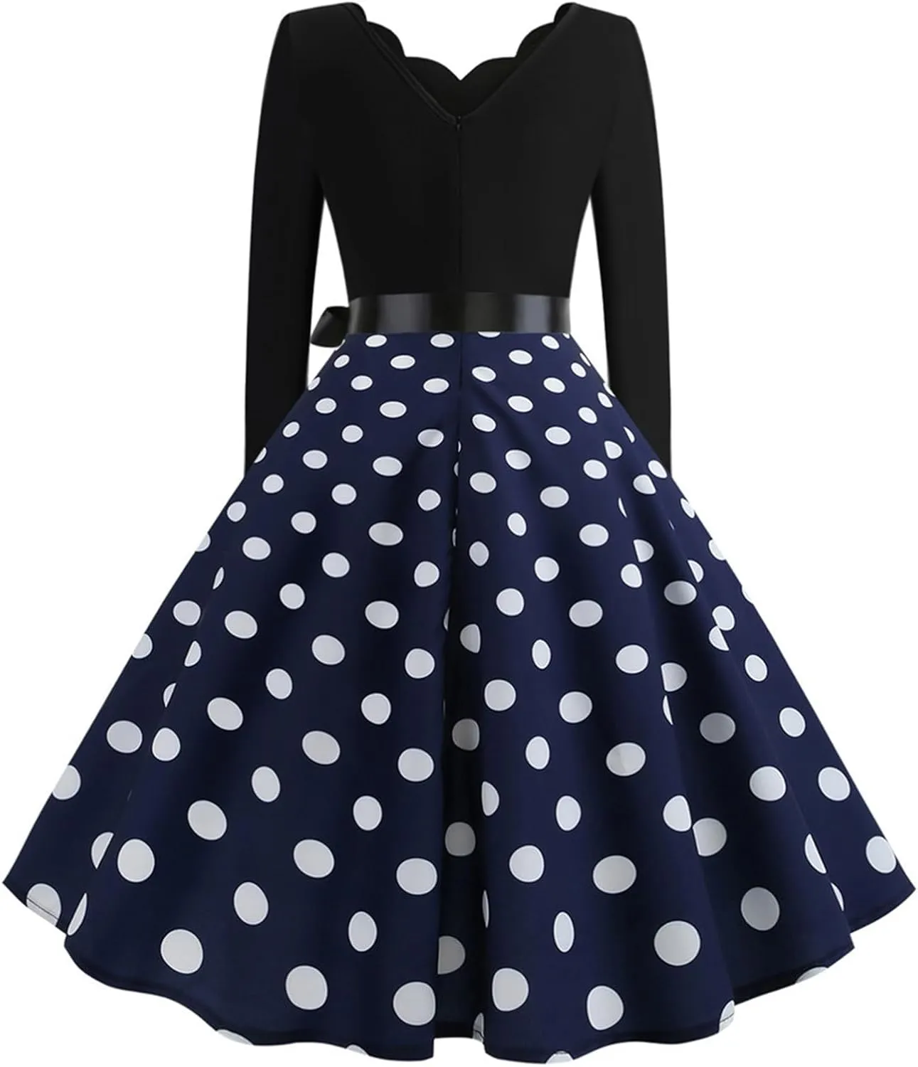 Women Casual Loose Formal Dress Long Sleeved Printed A-Line Midi Dress Plus Size Spring Dresses Church Work Dresses