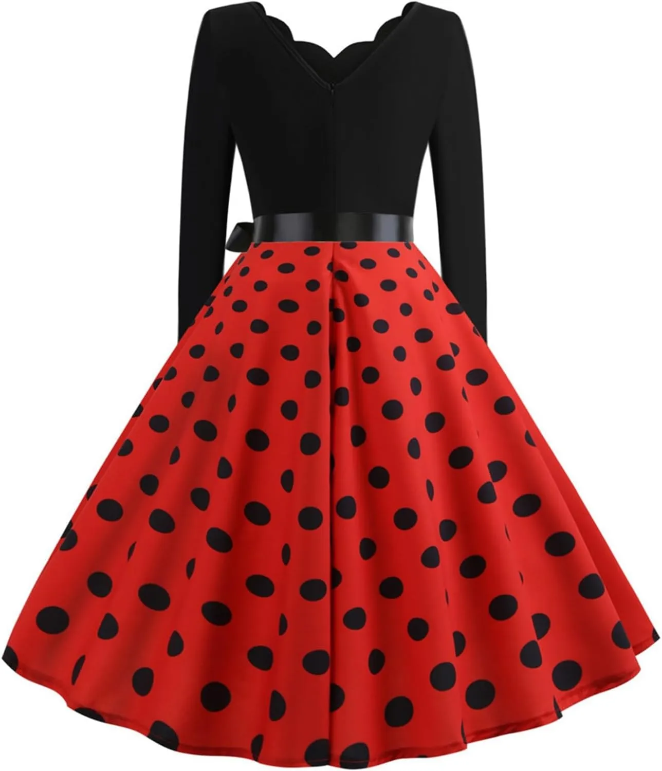 Women Casual Loose Formal Dress Long Sleeved Printed A-Line Midi Dress Plus Size Spring Dresses Church Work Dresses