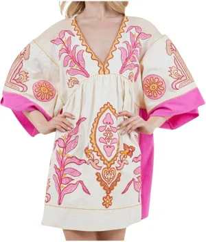 Womens Boho Oversized Dress Print Babydoll Mini Dresses Loose V Neck Y2K Summer Sexy Lounge Vacation Short Sundresses