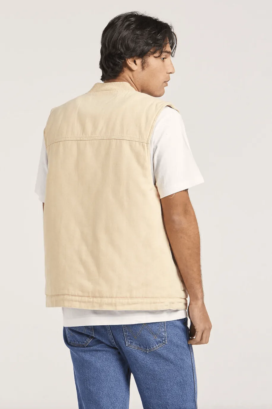 WRANGLER LOGGER VEST - LIGHT STONE
